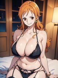 ai_generated female female_only iyuyu240824 lingerie lingerie_only nami_(one_piece) one_piece