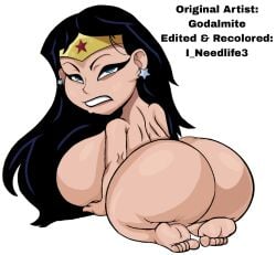 1girls aged_up angry_face big_ass big_breasts big_butt big_hips black_hair completely_nude_female dc dc_comics edit edited full_color gigantic_ass gigantic_breasts gigantic_butt godalmite godalmite_(edits) huge_ass huge_breasts huge_butt i_needlife3_(artist) kneeling mature_female saggy_breasts seductive_eyes seductive_pose self_upload shortstack star_earrings tiara transparent_background white_outline wide_hips wonder_woman wonder_woman_(series)