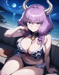 1girl ai_generated alternate_breast_size aura_(sousou_no_frieren) big_breasts bikini bostin breasts busty curvaceous curvy curvy_body curvy_female curvy_figure female huge_breasts large_breasts sousou_no_frieren sweat sweating sweaty sweaty_body sweaty_breasts swimwear thick_thighs thighs venus_body voluptuous