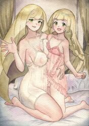 incest lillie_(pokemon) lusamine_(pokemon) mother_and_daughter pokemon yuri