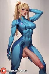 1futa 1futanari ai_generated big_balls big_breasts curvy curvy_figure fantasy fit fit_futanari futa_only futa_penis futadom futanari hourglass_figure huge_balls huge_breasts huge_cock hyper_penis large_penis latex latex_clothing latex_gloves latex_suit light-skinned_futanari light_skin looking_at_viewer massive_penis metroid milf mommy mommy_dom mommy_kink newgenai penis_to_the_knees pov pov_eye_contact samus_aran solo_futa thick thick_legs thick_thighs tight_clothes tight_clothing tight_fit veins veins_on_dick veiny zero_suit_samus