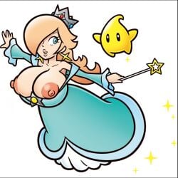 gigantic_breasts official_artwork_edit official_style princess_rosalina super_mario_bros.