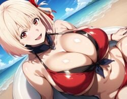 1girls ai_generated alternate_breast_size big_breasts bikini bostin breasts busty curvaceous curvy curvy_body curvy_female curvy_figure female huge_breasts large_breasts lycoris_recoil nishikigi_chisato sweat sweating sweaty sweaty_body sweaty_breasts swimwear thick_thighs thighs venus_body voluptuous