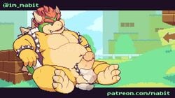 1boy 1male animated anthro anthro_only anthrofied antlers balls bara blush blushed blushing bowser bracelet bracelets closed_eyes cock_ring cum cum_on_floor cum_on_hand cumshot erect_penis erection gay half-closed_eyes hand_on_balls hand_on_penis handjob hands_on_penis holding_ball holding_balls holding_penis horn horns jerking jerkingoff mabit male_only mario_(series) masturbating masturbation mohawk_(hairstyle) nintendo nude nude_male penis red_eyes red_hair sharp_teeth shell sitting sitting_on_floor sitting_on_ground smile smiling sound sound_warning spiked_bracelet spikes super_mario_bros. two_tone_body two_tone_skin video yellow_body yellow_sclera yellow_skin