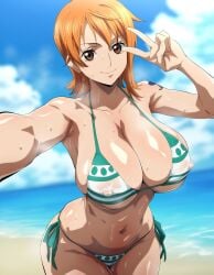 ai_generated female female_only gokoai nami_(one_piece) one_piece