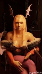 3d athletic athletic_female bangs busty darkstalkers emilie_de_rochefort female female_focus female_only hourglass_figure lgpthirdcube long_hair morrigan_aensland_(cosplay) tagme tekken tekken_8 wide_hips