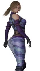 big_ass big_breasts blonde_hair female female_only model mokujin_hornywood nina_williams tekken tekken_8 thick_thighs