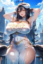 ai_generated albedo_(overlord) clothes female huge_breasts oblivionai overlord_(maruyama) succubus