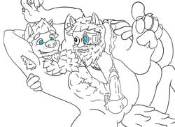 animal_humanoid anthro armpit_hair beard bodily_fluids body_hair canid canine canis cat_humanoid chest_hair cum cum_string cumshot domestic_cat duo ejaculation facial_hair felid felid_humanoid feline feline_humanoid felis genital_fluids hermitcraft humanoid hybrid iskall85 line_art male male/male mammal mammal_humanoid mcyt minecraft minecraft_youtubers pawpads paws rendog snoiller_fitzroy_(artist) twitch.tv were werecanid werecanine werewolf wolf youtube youtuber youtubers