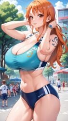 ai_generated female female_focus mabos male nami_(one_piece) one_piece