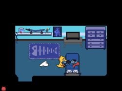 4:3 alphys animated anthro bladedbard cunnilingus digital_media_(artwork) duo female female/female humanoid oral pixel_(artwork) pixel_animation sex short_playtime undertale_(series) undyne vaginal_penetration