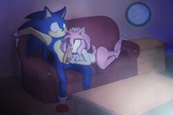 amy_rose bluechika female male penis pink_fur pink_hair sonic_(series) sonic_the_hedgehog