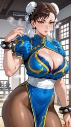 ai_generated ass big_ass big_breasts breasts capcom chun-li mature_female milf street_fighter thick_thighs thunder_thighs wide_hips