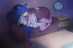 amy_rose bluechika condom female male penis pink_fur pink_hair sonic_(series) sonic_the_hedgehog