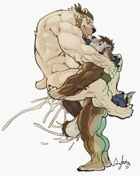 2boys absurd_res anal anal_sex anthro ass back_muscles balls barazoku biceps big_balls big_muscles big_penis bodily_fluids brown_body canid canine canis carrying_partner claws cum cum_in_ass cum_inside cum_on_face domestic_dog dominant dominant_male duo ejaculation facial_hair feet fur gay genital_fluids genitals grimfaust_(nightterror) gulonine hi_res huge_muscles humanoid_feet humanoid_genitalia humanoid_hands male male/male male_only mammal multicolored_body multicolored_fur muscular muscular_anthro muscular_male mustelid musteline nightterror nude orgasm pawpads penetration penis polar_bear sex smile stand_and_carry_position standing standing_sex styrling thick_penis triceps two_tone_body two_tone_fur ursid ursine white_body white_fur wolverine yaoi