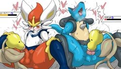 <3 2boys absurd_res ahe_gao ambiguous_gender ambiguous_penetrated anthro balls bellsprout blue_body blue_fur blush canid canine canis cinderace elemental_creature enigi09 flora_fauna fur furry genitals group group_sex heart hi_res lagomorph lucario male male/ambiguous male_only male_penetrating male_penetrating_ambiguous mammal nintendo open_mouth oral oral_penetration orange_body orange_fur penetration plant pokemon pokemon_(species) rabbit sex smooth_skin spikes spikes_(anatomy) tail teeth tongue tongue_out video_games white_body white_fur yellow_body yellow_fur