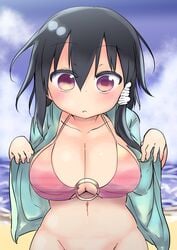 1girls big_breasts black_hair breasts cool-kyou_shinja komori-san_wa_kotowarenai! komori_shuri