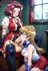 2futas 2girls absurd_res ahe_gao ai_generated akiza_izinski alexis_rhodes blonde_female blonde_hair blonde_hair blonde_hair_female blowjob breasts brown_hair covered_nipples dickgirl dickgirl/female drool drooling erect_nipples erection fellatio female futa_only futadom futanari futanari hand_on_head head_grab high_resolution highres huge_balls huge_cock huge_cock irrumatio lewdcreationsfuta mature mature_female mature_woman nipples open_mouth oral penis penis_out precum precum_drip precum_on_penis precum_string red_hair rolling_eyes saliva saliva_drip saliva_string saliva_trail sexually_suggestive sitting tagme thick thick_legs thick_thighs thighs tongue tongue_out vacuum_fellatio veiny veiny_penis yu-gi-oh! yu-gi-oh!_5d's yu-gi-oh!_gx