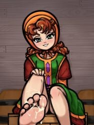 after_footjob cum dragon dragon_quest dragon_quest_vii maribel