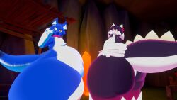 2boys ayax_(ayaxstudio) ayaxstudio big_ass bubble_butt chubby furry huge_ass tagme thick_thighs wide_hips