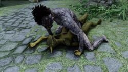 3d_animation animated argonian argonian_female deeja incest jaree-ra laying_down paizuri reptile reptilian scalie tagme the_elder_scrolls the_elder_scrolls_v:_skyrim video