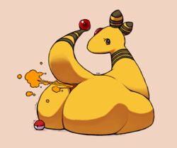 ambiguous_gender ampharos anthro anus ass big_butt digital_media_(artwork) fart fart_cloud fart_fetish jubb nintendo pokémon_(species) pokeball pokemon pokemon_(species) puffy_anus solo video_games wide_hips