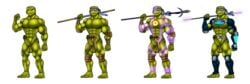 4kids_entertainment 5_fingers 5_toes abs absurd_res alpha_channel anthro armor balls bottomless clothed clothing darkshiner8 donatello_(tmnt) erection feet fingers genitals glowing_tattoos green_body green_skin hi_res humanoid male muscular nipples nude pecs penis reptile scalie solo teenage_mutant_ninja_turtles teenage_mutant_ninja_turtles_(2003) tmnt tmnt_2003 toes turtle weapon