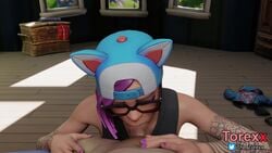 1girls 3d animated blowjob cock_hungry cock_sleeve deepthroat egirl epic_games eye_contact fellatio female fortnite fortnite:_battle_royale glasses green_eyes hat hipster large_penis licking_penis lynx_(fortnite) male moaning no_gag_reflex oral penis pink_hair pleasure_face pov purple_eyeshadow purple_hair seductive_mouth sound tagme tattoo tongue_out torexx video