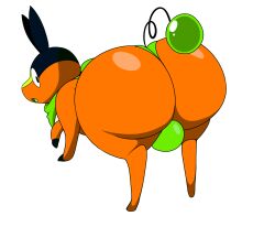 ass axel_the_tepig backsack balls big_bulge big_butt bouncing_butt bulge clothing feral generation_5_pokemon genitals green_clothing green_thong green_underwear hi_res huge_butt kerchief looking_back male nintendo pokemon pokemon_(species) simple_background solo tail tepig tepigfan101 thong twerking underwear white_background