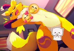 beta_safe censored digimon renamon skeleion