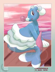 absurd_res bokeh brionne genitals girly hi_res male mammal marine nintendo penis pinniped pokémon_(species) pokemon screamoshaymin solo tapering_penis video_games water