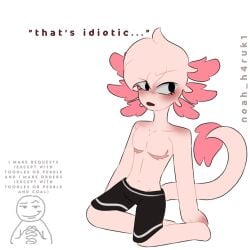 axolotl dandy's_world noah_h4ruk original original_character pink_body request