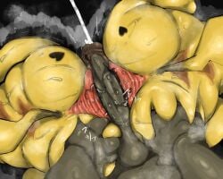 3boys ajujurabu anus ass_grab ass_to_ass bubble_butt cum cumshot frottage gay huge_anus huge_ass male_only male_pov pikachu pokemon pokemon_(species) pokephilia pov sweat sweaty tail yaoi