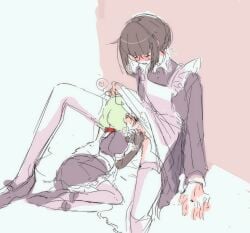 blowjob femboy_on_female nekun_(artist) tagme