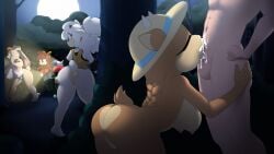 absurd_res anthro archie_comics ass belinda_(sonic_boom) big_breasts big_butt bodily_fluids bovid breasts butt_grab canid canine cappulait caprine clothed clothing cum cum_in_mouth cum_inside deep_throat fellatio female fiona_fox forest fox genital_fluids goat group hand_on_butt hi_res human human_on_anthro idw_publishing lagomorph lanolin_the_sheep leporid male male/female mammal moon night nude oral oral_penetration partially_clothed penetration penile plant rabbit sega sex sheep sonic_(series) sonic_boom sonic_the_hedgehog_(archie) sonic_the_hedgehog_(comics) sonic_the_hedgehog_(idw) sonic_the_hedgehog_(series) tree vanilla_the_rabbit