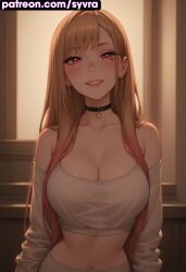 ai_generated big_breasts kitagawa_marin my_dress_up_darling pink_nipples pose ryuuziken01 smile sono_bisque_doll_wa_koi_wo_suru