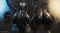 1girls 3d 3d_animation against_glass against_surface angrydraconequus animated ass ass_against_glass big_ass black_body black_hair breasts breasts_against_glass breasts_pressed_against_glass bubble_butt completely_nude completely_nude_female female foggy glowing_eyes huge_ass huge_breasts jiggling_ass long_hair looking_at_viewer mal0 malo monster_girl pressed_on_glass scp-1471 scp-1471-a scp-1471-a_(scrag) scp_foundation shower skull_head solo solo_female sound tagme teasing thick_thighs tongue_out video voluptuous voluptuous_female