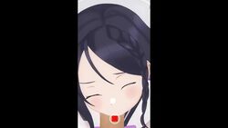 1boy 1girls 2d animated asian black_hair black_survival cum_in_mouth cum_in_throat cute deep_blowjob eye_contact fellatio head_tilt kuronokokoro large_ass lee_hyejin long_penis oral out_of_breath phone phone_screen pov purple_eyes recording school_uniform schoolgirl sound tagme teenager tight_throat toilet video