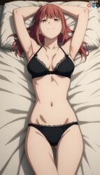 chainsaw_man female lingerie makima_(chainsaw_man) on_bed ready_to_fuck