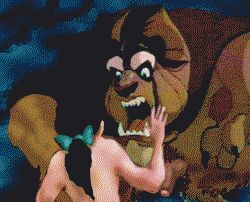 1monster animated anthro anthro_on_female anthro_on_human anthro_penetrating beast beast_(disney) beauty_and_the_beast belle disney disney_princess female female_on_anthro human human_on_anthro human_penetrated interspecies larger_male low_res monster penis size_difference smaller_female tagme