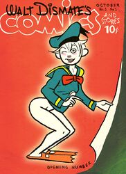 blush bottomless bowtie clothes color disney donald_duck female female_only hat human round_ears rule_63 side_view solo squatting swimming_fins tagme what white_skin wink