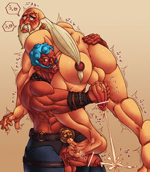 2boys bara capcom gouken hakan human male male_only muscle muscles street_fighter yaoi