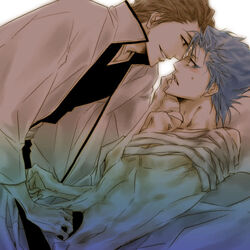 aizen_sousuke bleach grimmjow_jaegerjaquez sosuke_aizen tagme yaoi