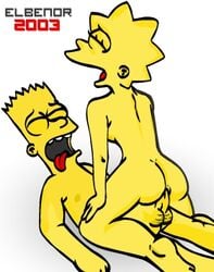 2003 ass bart_simpson brother_and_sister color elbenor female human incest insertion lisa_simpson male nude penis sex straight tagme testicles the_simpsons yellow_body