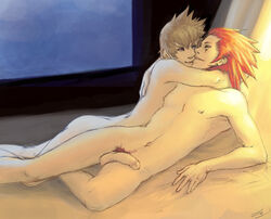 axel_(kingdom_hearts) disney kingdom_hearts male_only penis roxas square_enix tagme