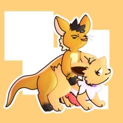 1:1 anal anal_sex anthro chuki duo eeveelution enjoying espro feral fluffy genitals hi_res jolteon male male/male male_penetrated male_penetrating male_penetrating_male nintendo noodle_(jolteon) noodletheartist penetration pokémon_(species) pokemon royalty video_games