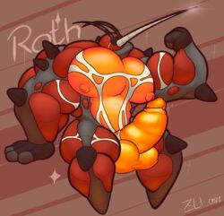 absurd_res anthro arthropod balls biceps big_balls buzzwole dipteran genitals hi_res humanoid insects kalt-jn male male_only mosquito muscular nintendo nipples pecs penis pokémon_(species) pokemon roth solo ultra_beast video_games