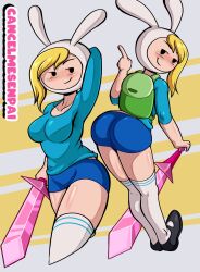 fionna the human girl from adventure time by cancelmesenpai