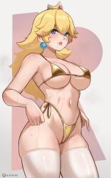 princess peach from mario (series) by hioyami