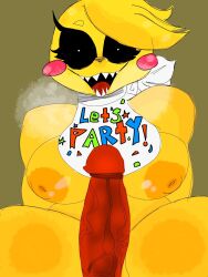 animatronic breasts brightdowne chicken fat_tits female five_nights_at_freddy's five_nights_at_freddy's_2 fnafhs furry furry_female horror horror_(theme) horror_game large_breasts large_penis male penis sharp_teeth steamy_breath straight toy_chica_(fnaf) veiny_penis